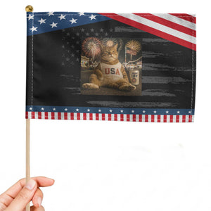 USA 250th Anniversary Statue of Liberty Patriotic Handheld Flag The Summer USA Turned 250