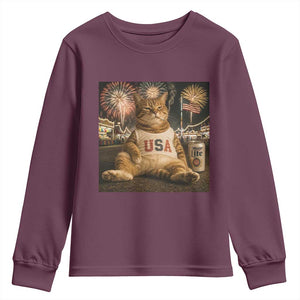 USA 250th Anniversary Statue of Liberty Youth Sweatshirt The Summer USA Turned 250