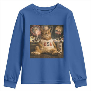 USA 250th Anniversary Statue of Liberty Youth Sweatshirt The Summer USA Turned 250