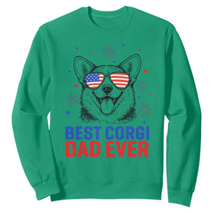 Best Corgi Dad Ever Sweatshirt Funny Dog Lover Dad 4th Of July