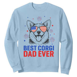 Best Corgi Dad Ever Sweatshirt Funny Dog Lover Dad 4th Of July