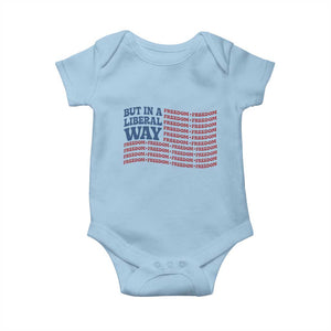 USA But In A Liberal Way 4th of July Baby Onesie Feminist Women's Rights Freedom