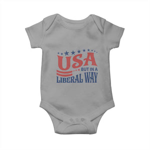 USA But In A Liberal Way 4th of July Baby Onesie Feminist Women's Rights