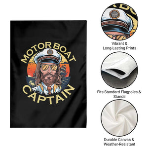 Funny Pontoon Boating Motor Boatin Lake Garden Flag Motor Boat Captain TS14 Print Your Wear