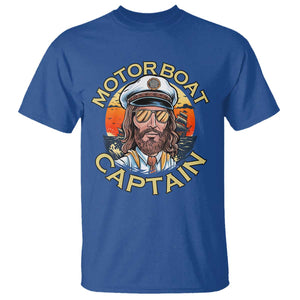 Funny Pontoon Boating Motor Boatin Lake T Shirt Motor Boat Captain TS14 Royal Blue Print Your Wear