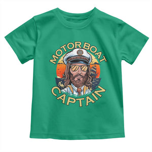 Funny Pontoon Boating Motor Boatin Lake Toddler T Shirt Motor Boat Captain TS14 Irish Green Print Your Wear