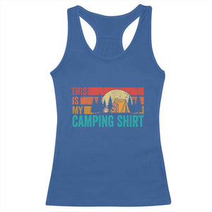 Funny Camper Racerback Tank Top This Is My Camping Shirt TS14 Royal Blue Print Your Wear