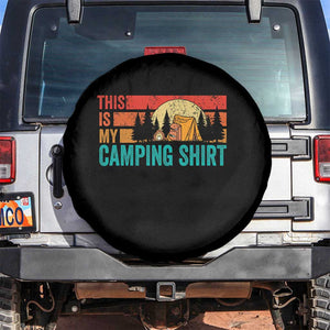 Funny Camper Spare Tire Cover This Is My Camping Shirt TS14 No hole Black Print Your Wear