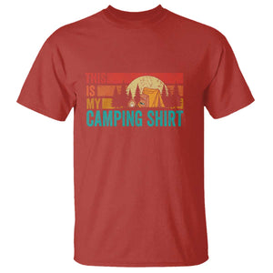 Funny Camper T Shirt This Is My Camping Shirt TS14 Red Print Your Wear