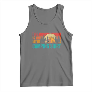 Funny Camper Tank Top This Is My Camping Shirt TS14 Black Heather Print Your Wear