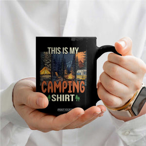 Funny Camper Glamper Coffee Mug This Is My Camping Shirt TS14 Print Your Wear