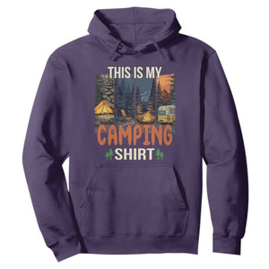 Funny Camper Glamper Hoodie This Is My Camping Shirt TS14 Purple Print Your Wear