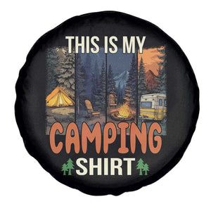 Funny Camper Glamper Spare Tire Cover This Is My Camping Shirt TS14 Print Your Wear