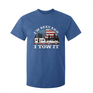 Funny Camping RV Camper Truck T Shirt For Kid I Am Sexy And I Tow It TS14 Royal Blue Print Your Wear