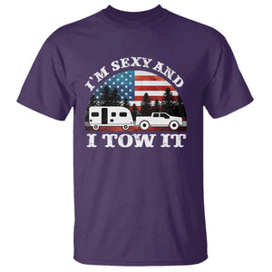 Funny Camping RV Camper Truck T Shirt I Am Sexy And I Tow It TS14 Purple Print Your Wear