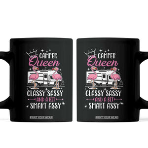 Funny Camping RV Coffee Mug Camper Queen Classy Sassy And A Bit Smart Assy TS14 Black Print Your Wear