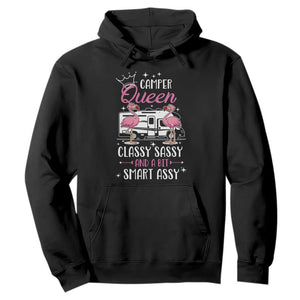Funny Camping RV Hoodie Camper Queen Classy Sassy And A Bit Smart Assy TS14 Black Print Your Wear