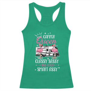 Funny Camping RV Racerback Tank Top Camper Queen Classy Sassy And A Bit Smart Assy TS14 Irish Green Print Your Wear