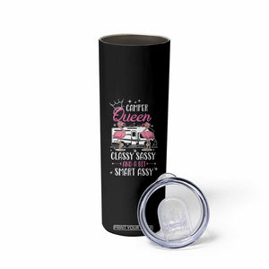Funny Camping RV Skinny Tumbler Camper Queen Classy Sassy And A Bit Smart Assy TS14 Print Your Wear