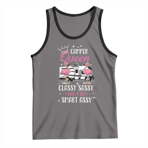 Funny Camping RV Tank Top Camper Queen Classy Sassy And A Bit Smart Assy TS14 Deep Heather Black Print Your Wear