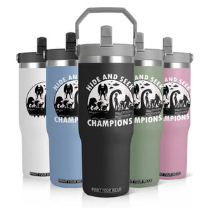 Hide And Seek Champions Flip Straw Tumbler Funny Cryptid Cryptozoology TS14 Print Your Wear