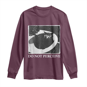 Do Not Perceive Me Funny Meme Cat Lover Long Sleeve Shirt Funny Cat Sarcstic Meme