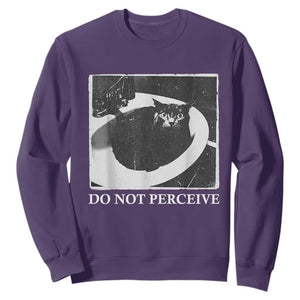 Do Not Perceive Me Funny Meme Cat Lover Sweatshirt Funny Cat Sarcstic Meme