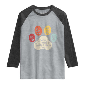 Do Not Ask Me For Life Advice Raglan Shirt Funny Sarcastic Dog Lover Gift