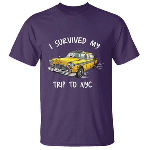 I Survived My Trip to NYC T Shirt Funny New York City Yellow Taxi Meme