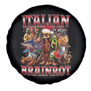 Italian Brainrot Christmas Meme Spare Tire Cover Funny Brain Rot Gen Z Meme TS14 Print Your Wear