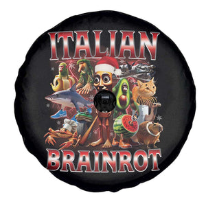 Italian Brainrot Christmas Meme Spare Tire Cover Funny Brain Rot Gen Z Meme TS14 Print Your Wear
