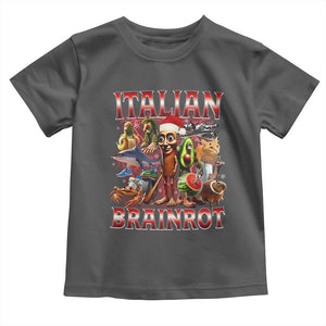 Italian Brainrot Christmas Meme Toddler T Shirt Funny Brain Rot Gen Z Meme TS14 Dark Heather Print Your Wear