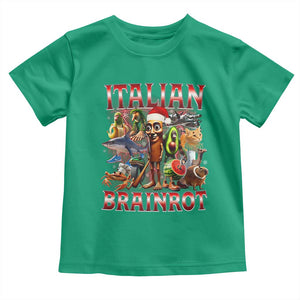 Italian Brainrot Christmas Meme Toddler T Shirt Funny Brain Rot Gen Z Meme TS14 Irish Green Print Your Wear
