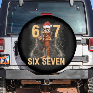 67 Six Seven Italian Brainrot Meme Spare Tire Cover Funny Tung Tung Tung Sahur Christmas TS14 No hole Black Print Your Wear