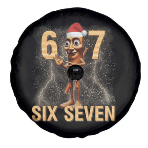 67 Six Seven Italian Brainrot Meme Spare Tire Cover Funny Tung Tung Tung Sahur Christmas TS14 Print Your Wear