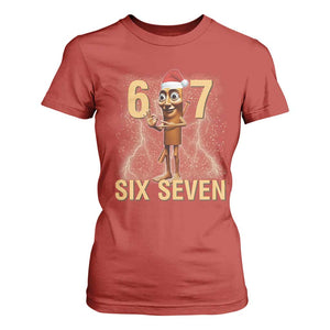 67 Six Seven Italian Brainrot Meme T Shirt For Women Funny Tung Tung Tung Sahur Christmas TS14 Red Print Your Wear