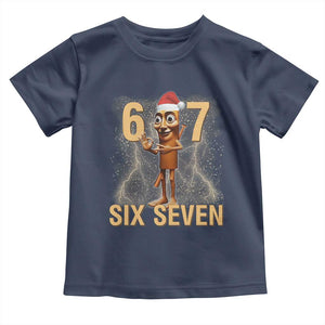 67 Six Seven Italian Brainrot Meme Toddler T Shirt Funny Tung Tung Tung Sahur Christmas TS14 Navy Print Your Wear