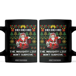 Nakatomi Plaza Christmas Coffee Mug Funny Santa Gun Cosplay Xmas TS14 Black Print Your Wear