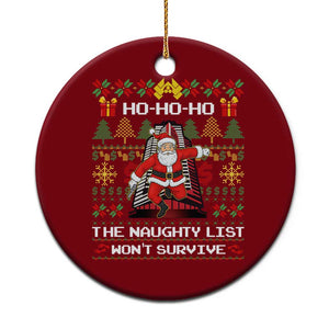 Nakatomi Plaza Christmas Ceramic Ornament Funny Santa Gun Cosplay Xmas TS14 1pc Red Print Your Wear
