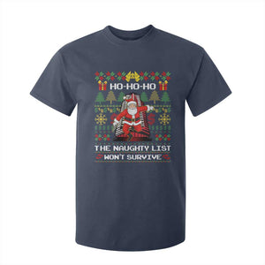 Nakatomi Plaza Christmas T Shirt For Kid Funny Santa Gun Cosplay Xmas TS14 Navy Print Your Wear