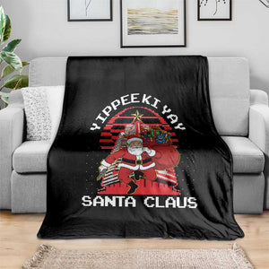 Nakatomi Plaza Christmas Throw Blanket Yippee Ki Yay Santa Claus TS14 Print Your Wear