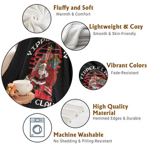 Nakatomi Plaza Christmas Throw Blanket Yippee Ki Yay Santa Claus TS14 Print Your Wear