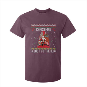Nakatomi Plaza Christmas T Shirt For Kid Just Got Real TS14 Maroon Print Your Wear