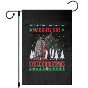 Nakatomi Plaza Christmas Garden Flag Funny Naughty Santa Cat Humor TS14 Black Print Your Wear