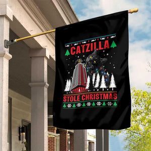 Nakatomi Plaza Christmas Garden Flag Funny Catzilla Monster Xmas TS14 Print Your Wear