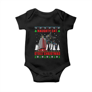 Nakatomi Plaza Christmas Baby Onesie Funny Naughty Santa Cat Humor TS14 Black Print Your Wear