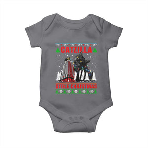 Nakatomi Plaza Christmas Baby Onesie Funny Catzilla Monster Xmas TS14 Charcoal Print Your Wear