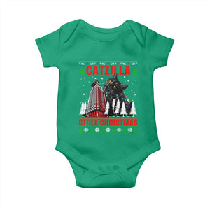Nakatomi Plaza Christmas Baby Onesie Funny Catzilla Monster Xmas TS14 Irish Green Print Your Wear