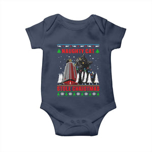 Nakatomi Plaza Christmas Baby Onesie Funny Naughty Santa Cat Humor TS14 Navy Print Your Wear
