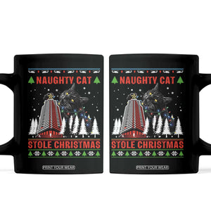 Nakatomi Plaza Christmas Coffee Mug Funny Naughty Santa Cat Humor TS14 Black Print Your Wear